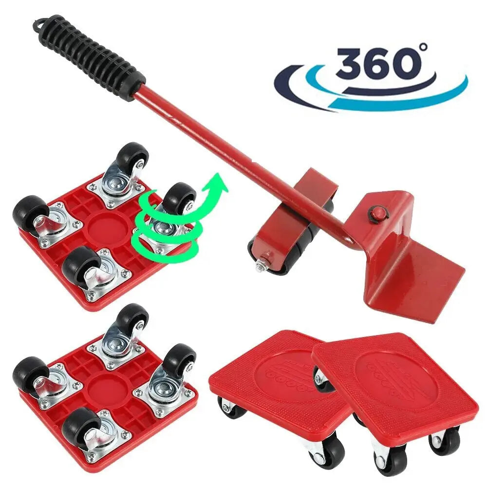 Möbeltransport-Set mit 360-Grad-Drehung und Universalrollen – Heben und Bewegen von schweren Gegenständen leicht gemacht! Möbeltransport-Set mit 360-Grad-Drehung und Universalrollen – Heben und Bewegen von schweren Gegenständen leicht gemacht!